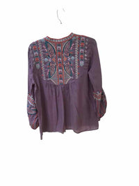 Johnny Was Workshop Purple Gray Size M Shirt
