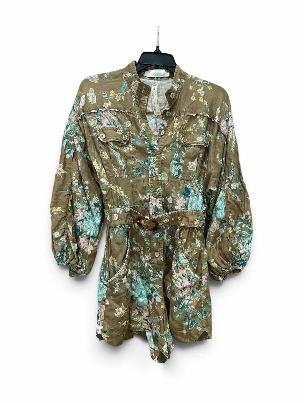 Zimmermann khaki multi Size 1 Romper