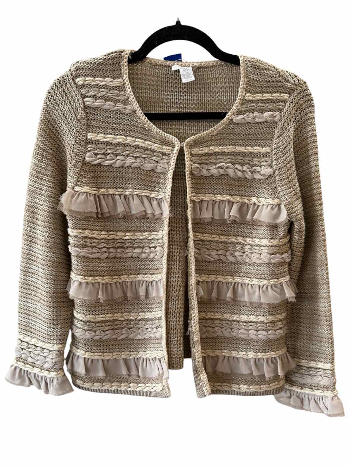 Chico's Beige Multi Size 4 Jacket