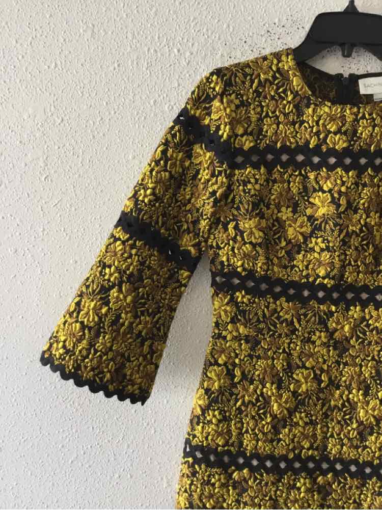 Sachin & Babi Black and yellow Size 0 Dress