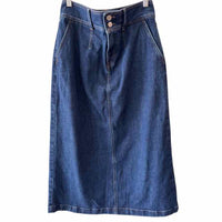 Banana Rep. Factory Dark Wash Size 6 Skirt