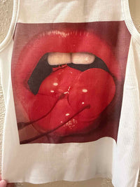 THE NAKED TIGER White and Red Size XS Shirt