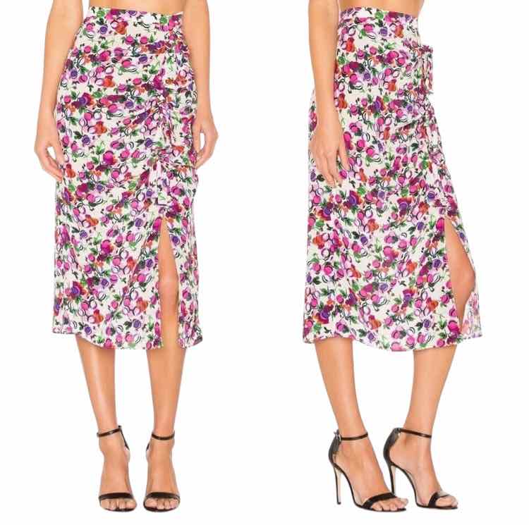 Saloni Purple Multi Size 6 2 PC Dress