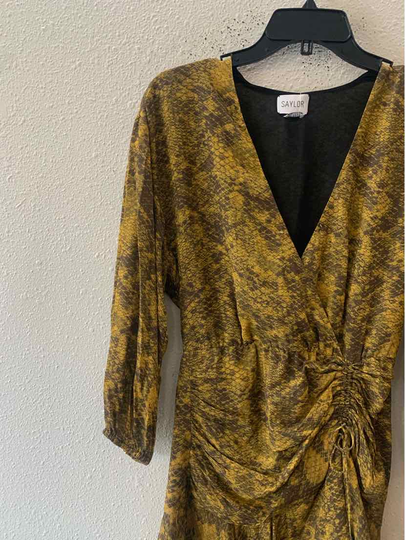 Saylor Mustard and Black Size S Dress