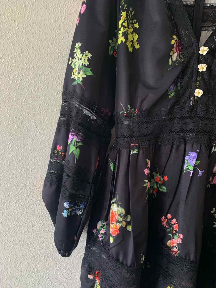 INA Black Multi Size S Dress