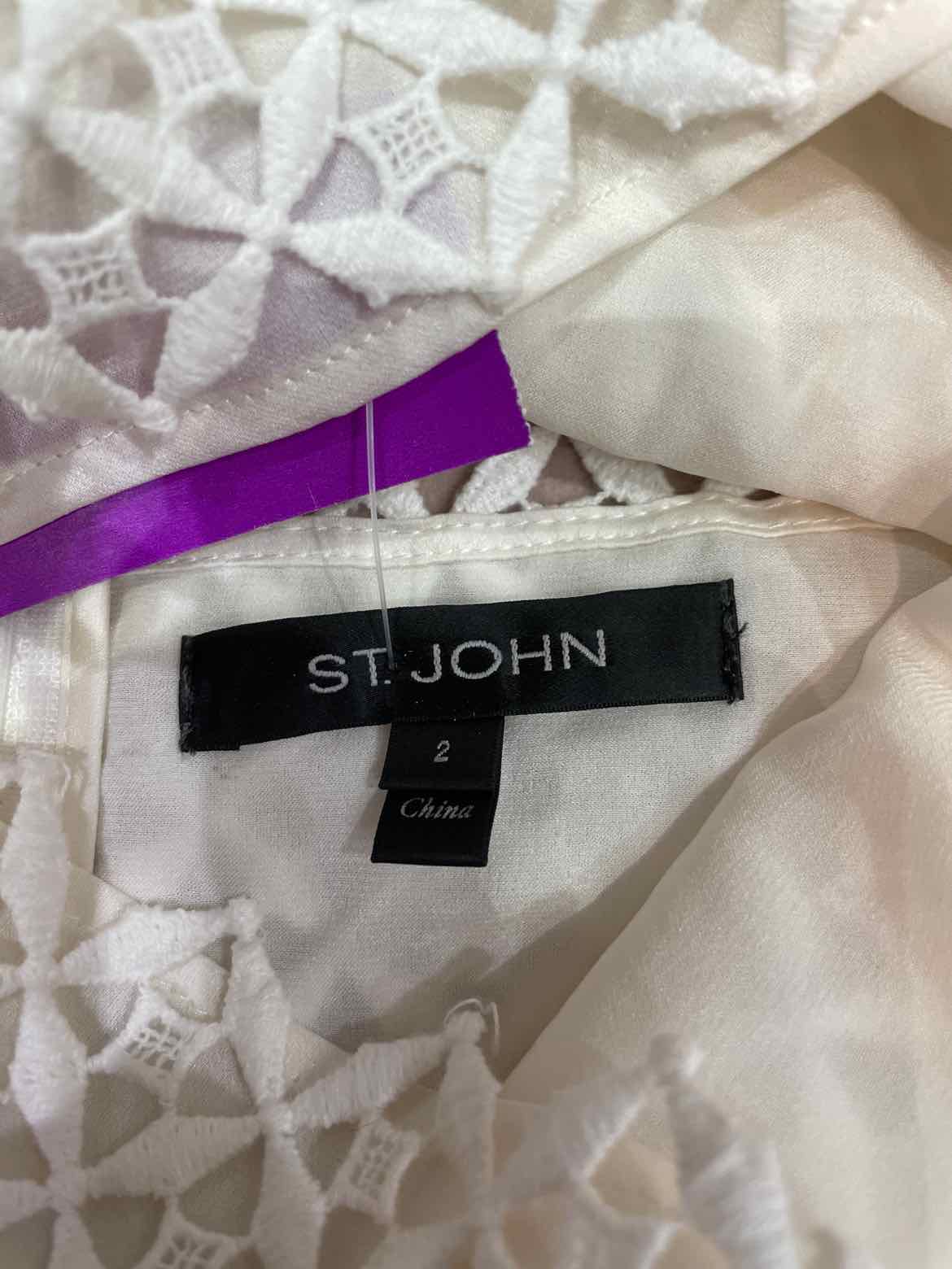 st john White Size 2 Shirt