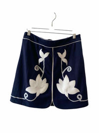 Entro Navy and White Size L Skirt