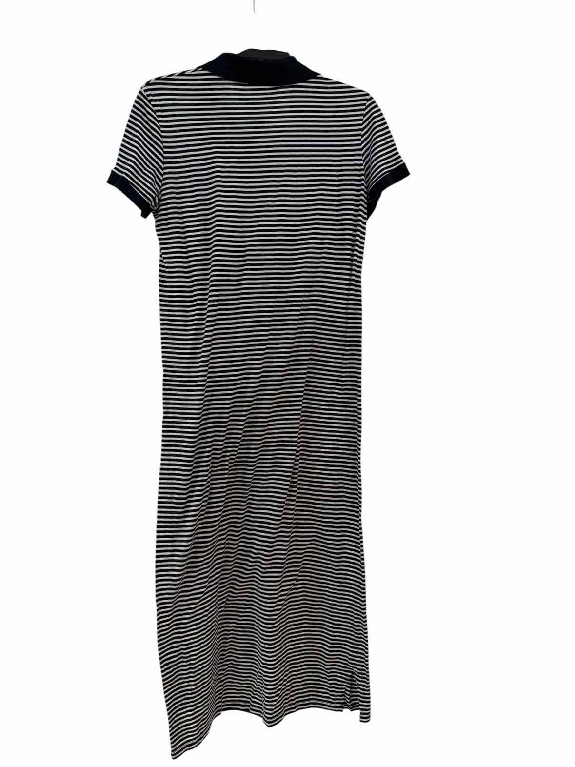Theory Navy and White Size S Dress