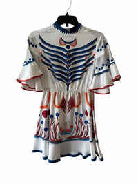 Marc Feier White Multi Size S Dress