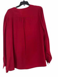 Lafayette 148 Red Size L Blouse