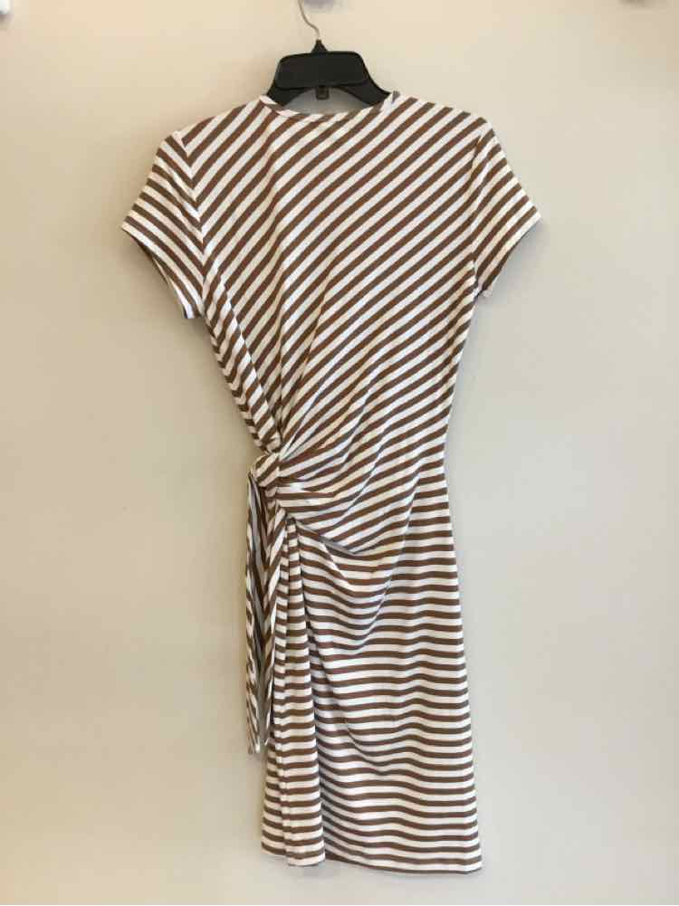 J McLaughlin White and Brown Size S Dress
