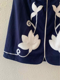 Entro Navy and White Size L Skirt