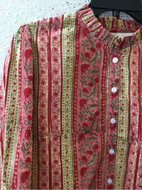 Fox & Hen Red and Pink Size XS Shirt