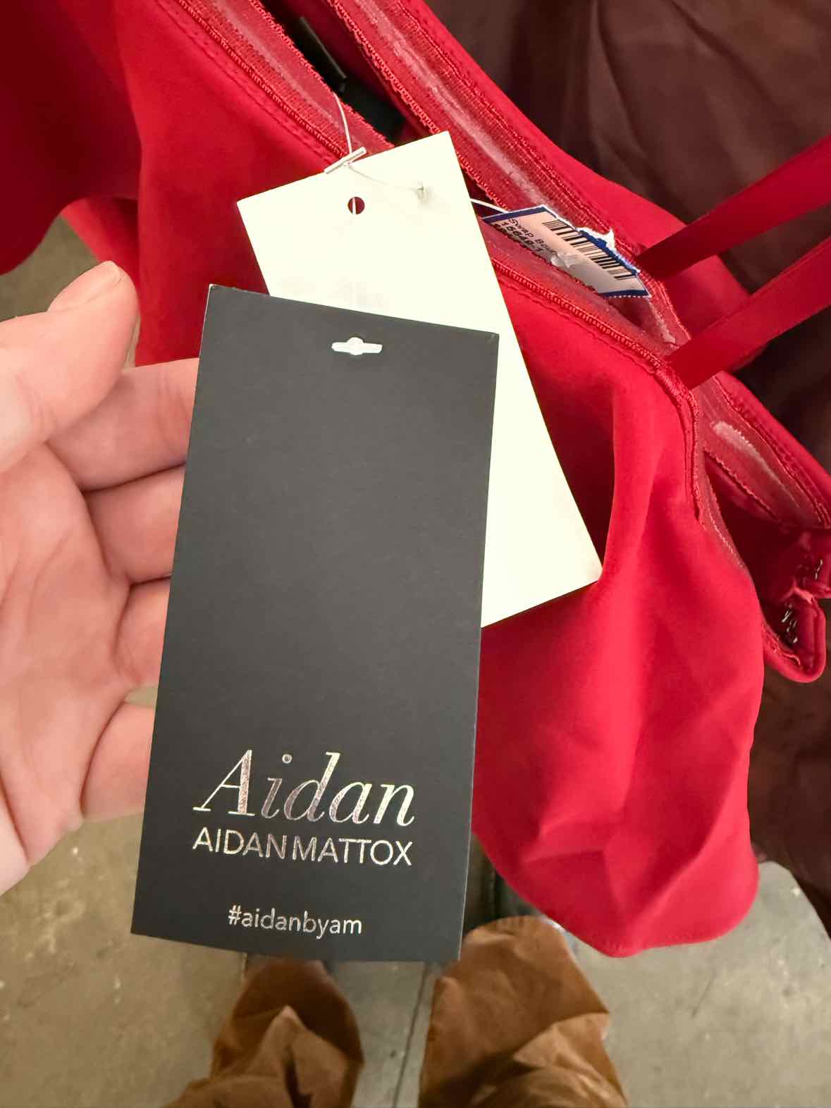 Aidan Aidan Mattox Cherry Red Size 0 Dress