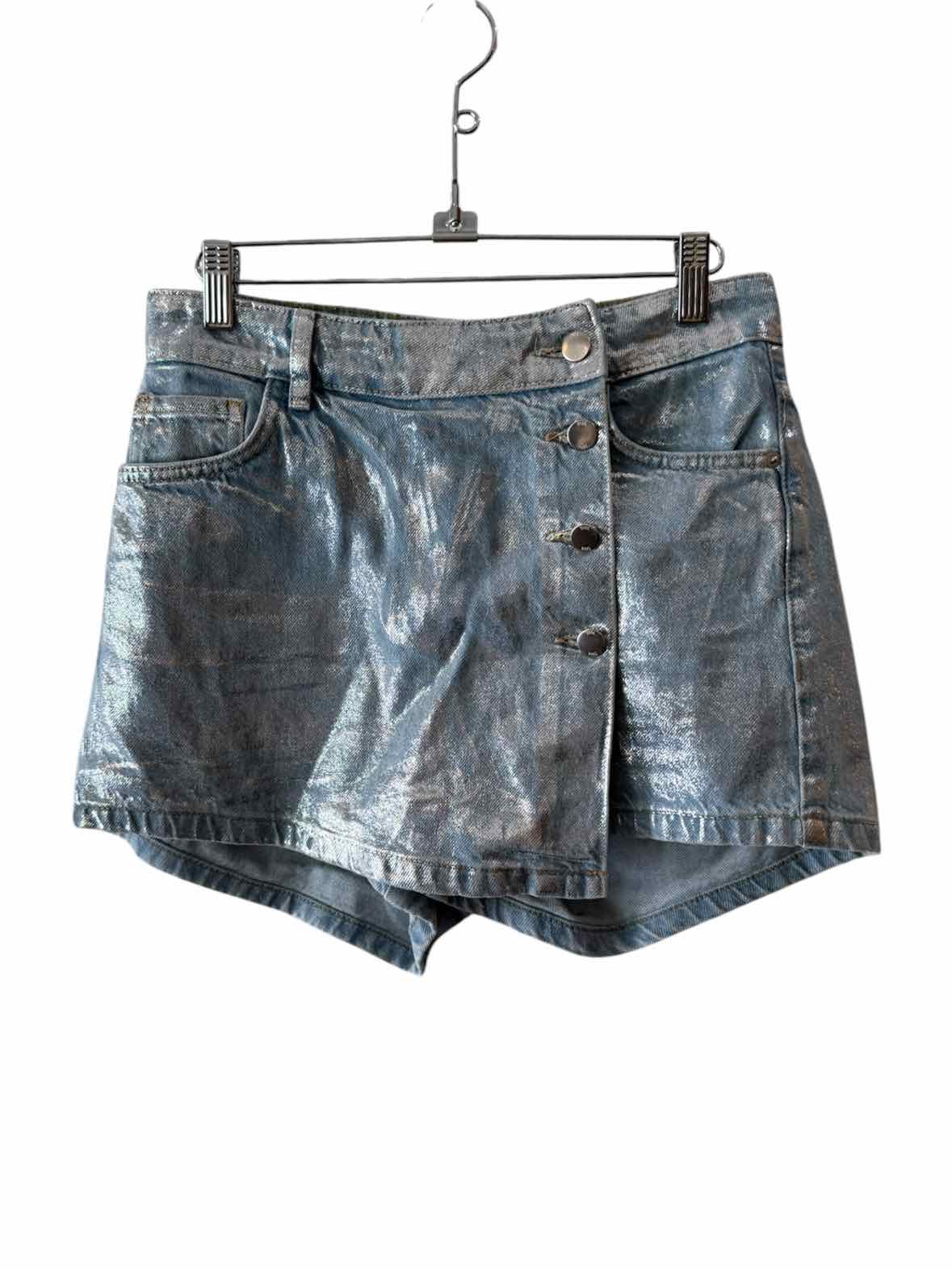 Zara Silver and Blue Size S Shorts