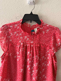 Joie Pink Multi Size L Blouse