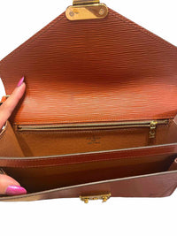 Louis Vuitton Epi Pochette Sellier Dragone Rust Handbag