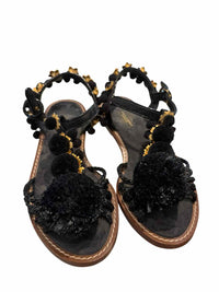 Dolce & Gabbana Black and Gold Size 36 Shoes