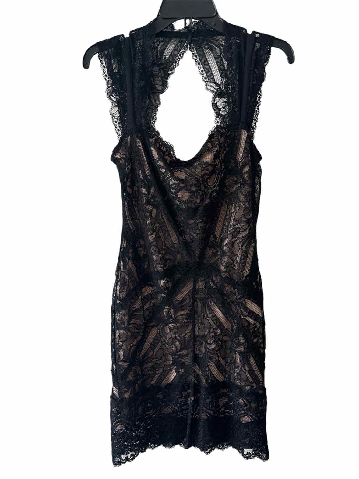 Nicole Miller Black and nude Size S Dress