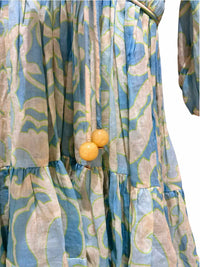 Alexis Blue and Green Size S Dress
