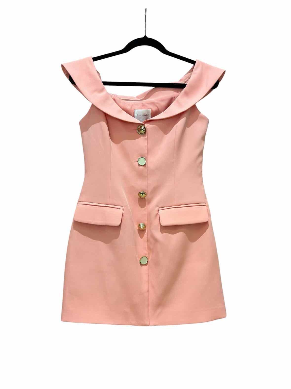 Line + Dot Coral pink Size S Dress – Swap Boutique