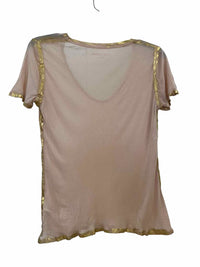 Zadig & Voltaire Peach and Gold Size S Shirt