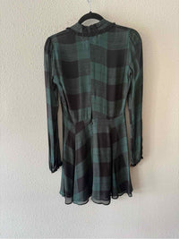 Reformation Green and black Size 4 Dress