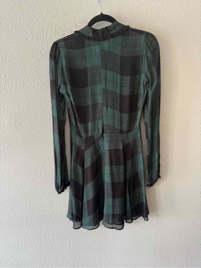 Reformation Green and black Size 4 Dress