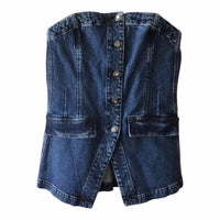 Favorite Daughter Dark Wash Size 6 Bustier