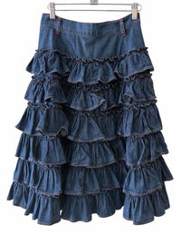 Philosophy Di Lorenzo Blue Size 4 Skirt