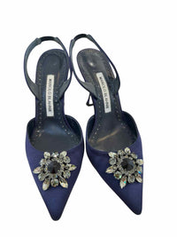 Manolo Blahnik Navy Size 36 Shoes