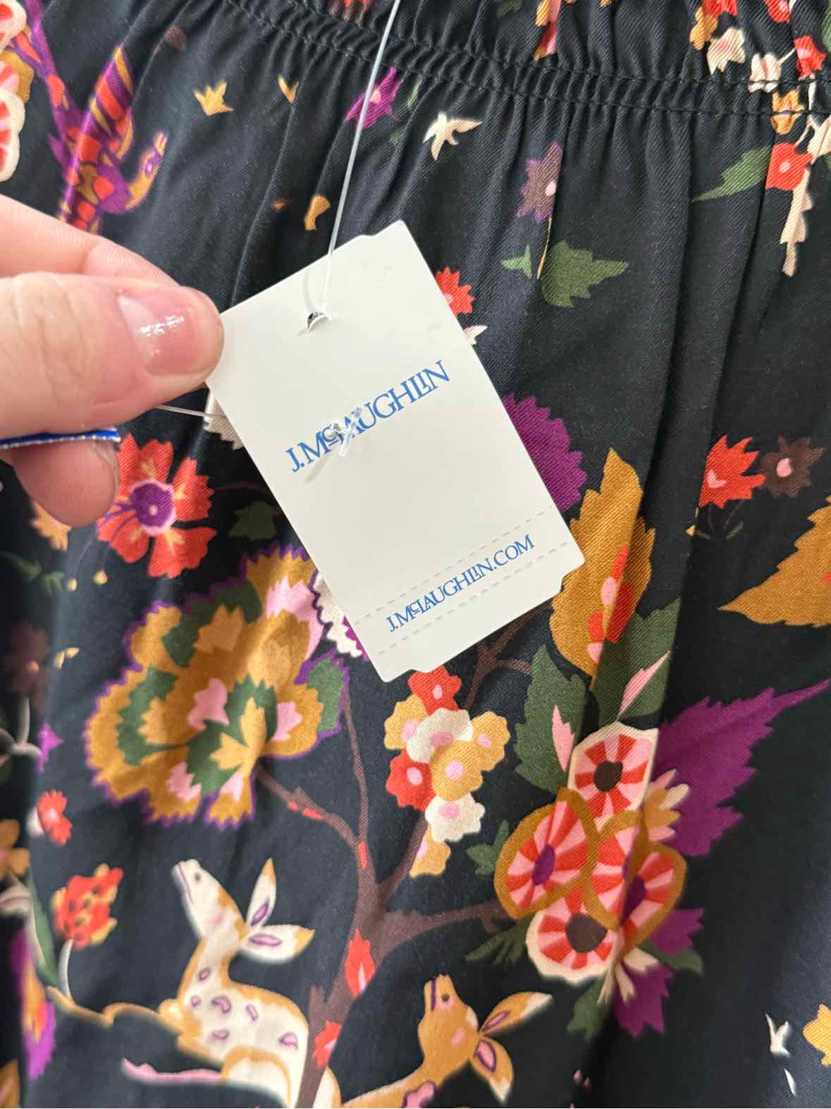 J. McLaughlin Black Multi Size S Shirt
