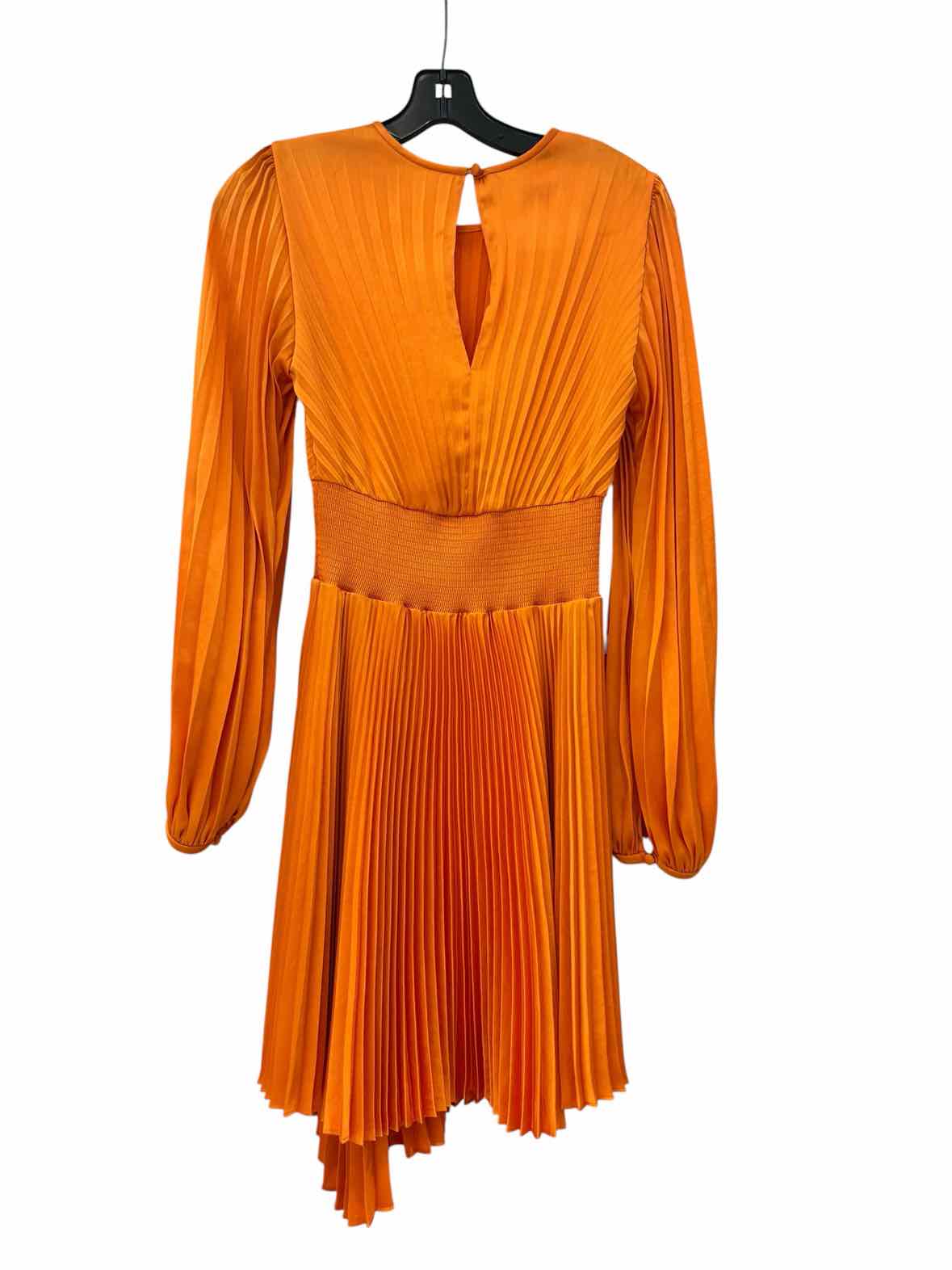 a.l.c. dresses Orange Size 2 Dress – Swap Boutique Circle S Solid Polyester back to school Odette Feathered Crepe Gown Color:_Sierra Red