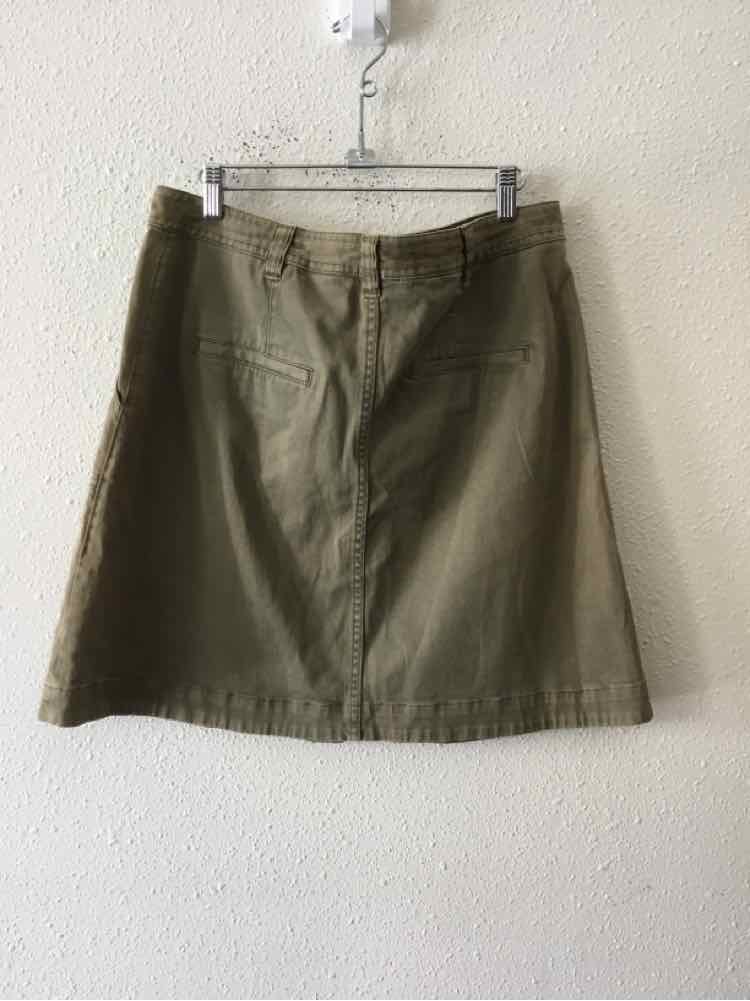 Pilcro Olive Green Size 10 Skirt