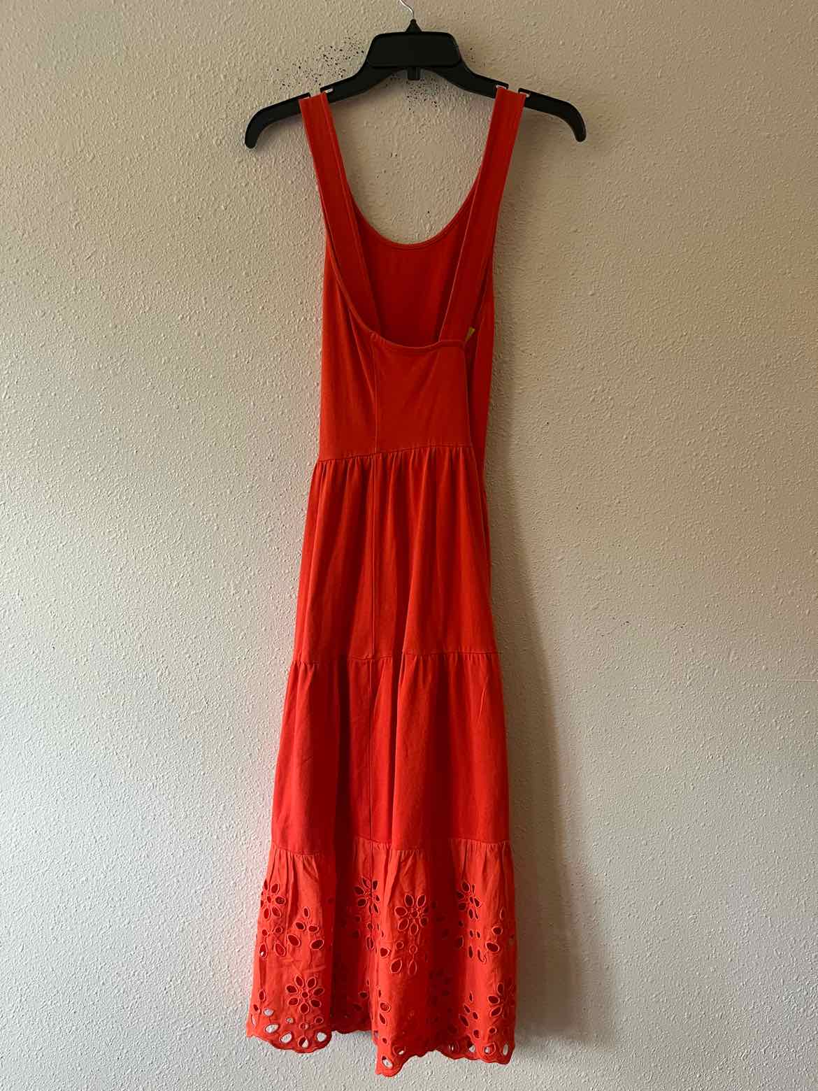 open lace back dress J Crew Red Orange Size S Dress – Swap Boutique