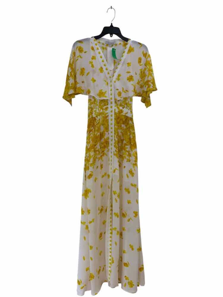 Alexis White and Yellow Size XS Dress – Swap Boutique