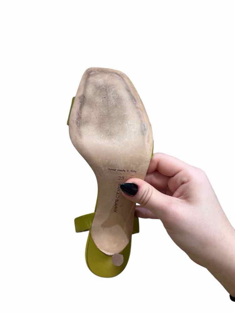 Manolo Blahnik Chartreuse Size 38 Shoes