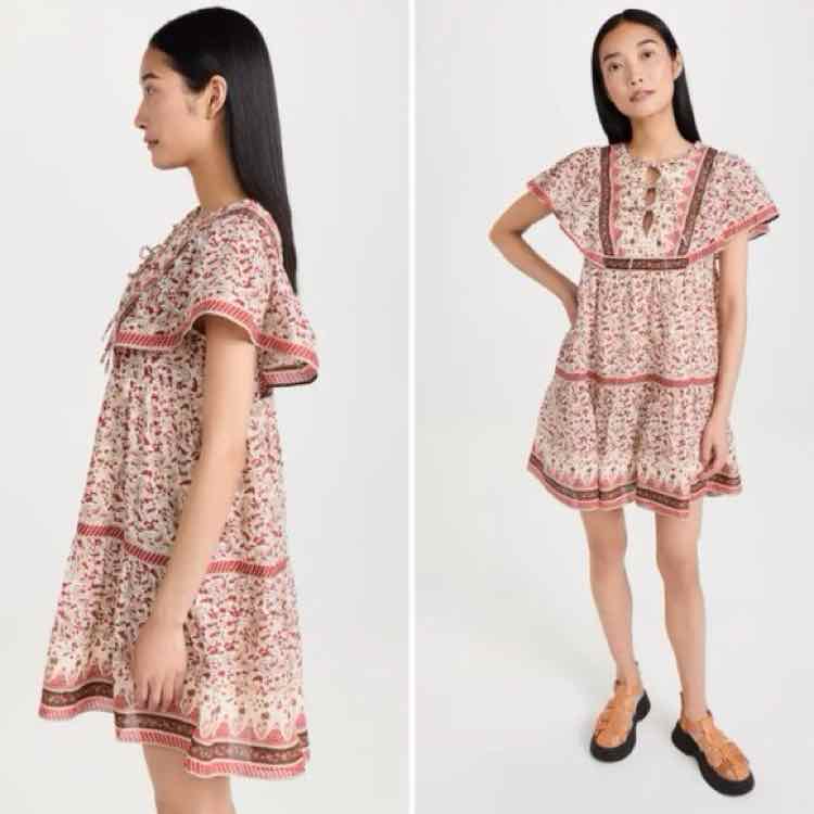 sea Beige and Red Size L Dress