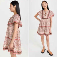 sea Beige and Red Size L Dress