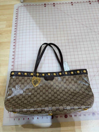 Gucci GG Crystal Babouska Brown Handbag
