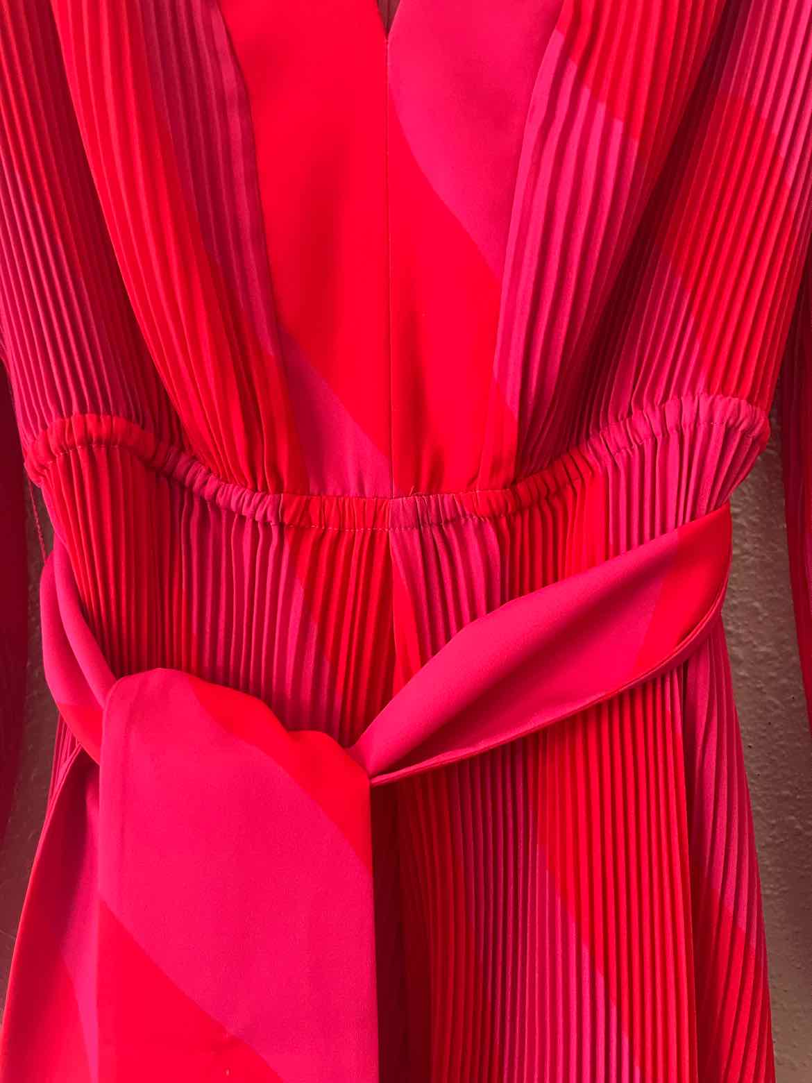 Milly Red and Pink Size 0 Dress