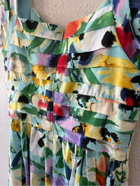 Adrianna Papell Aqua Multi Size 6 Dress