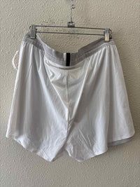 On White and Grey Size L Shorts