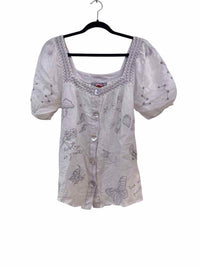 Johnny Was White Size M Blouse