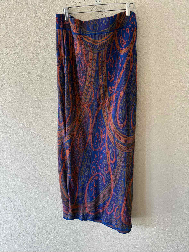 Peruvian Connection blue and orange Size XL Skirt