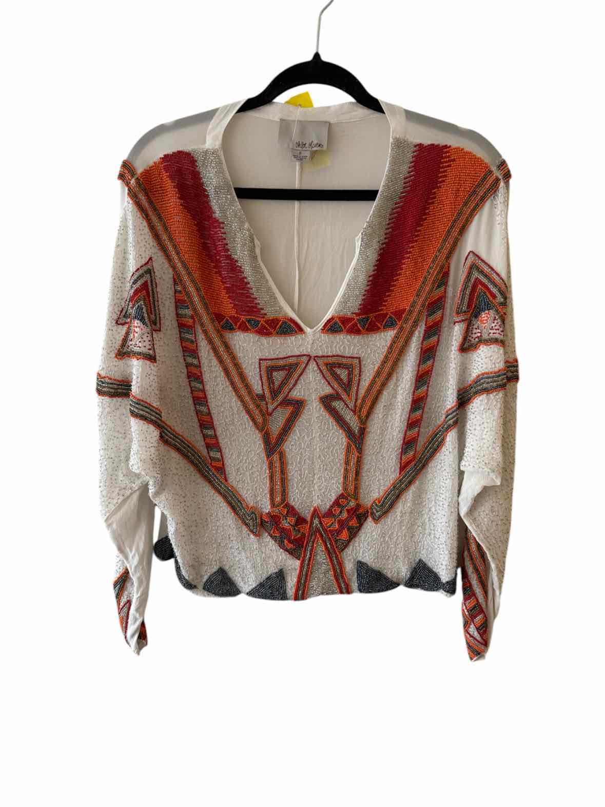 Chloe Oliver White Multi Size S Shirt