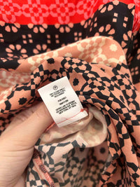 Derek Lam 10 Crosby Pink/Brown/Red Size 2 Blouse