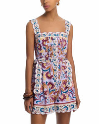 farm rio Purple & Blue Multi Size S Romper