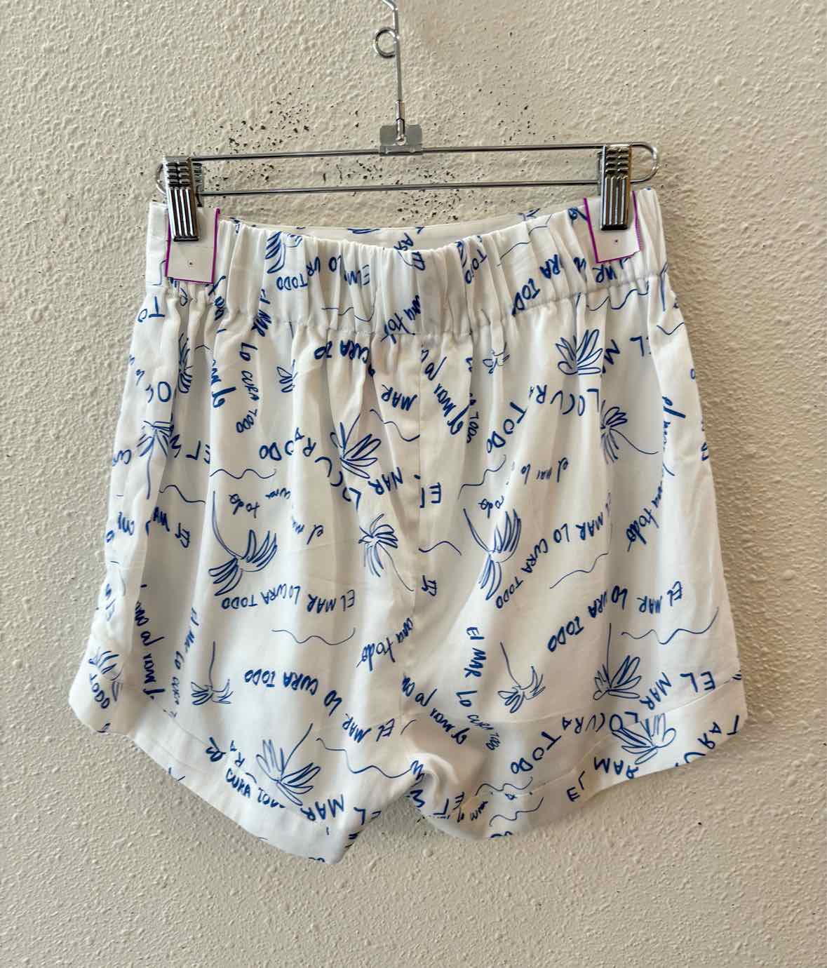 Sensi Studio White and Blue Size S Shorts