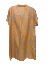 Lafayette 148 Orange and Grey Size L Dress